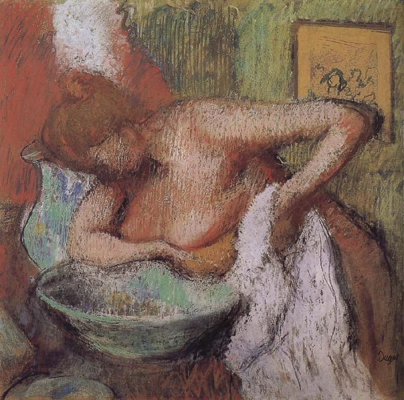 Edgar Degas Lady in the bathroom china oil painting image